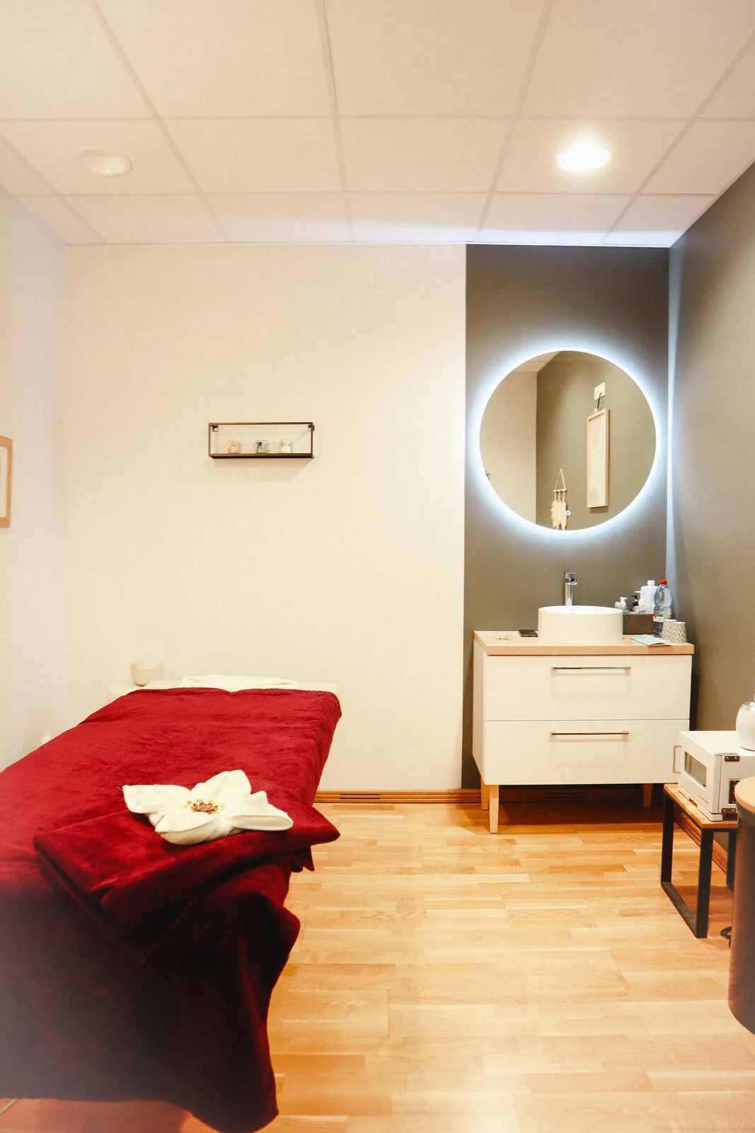 La cabine de massage